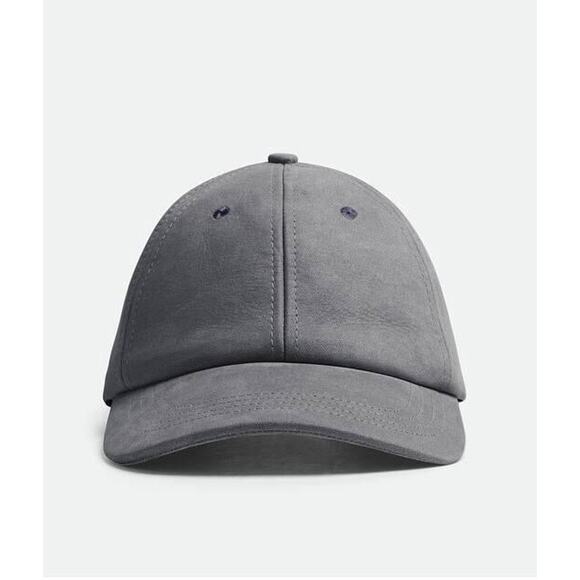 Bottega Veneta Printed Leather Baseball Cap Gray Hat M (58 cm) 739329 NWT $950 main image 8